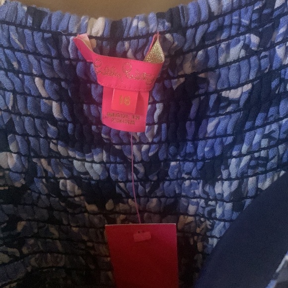 NWT Lily Pulitzer Auria Top in High Tide Navy size 16 - Picture 2 of 4